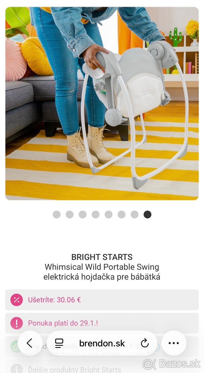 Elektrická hojdačka pre bábätka - 7