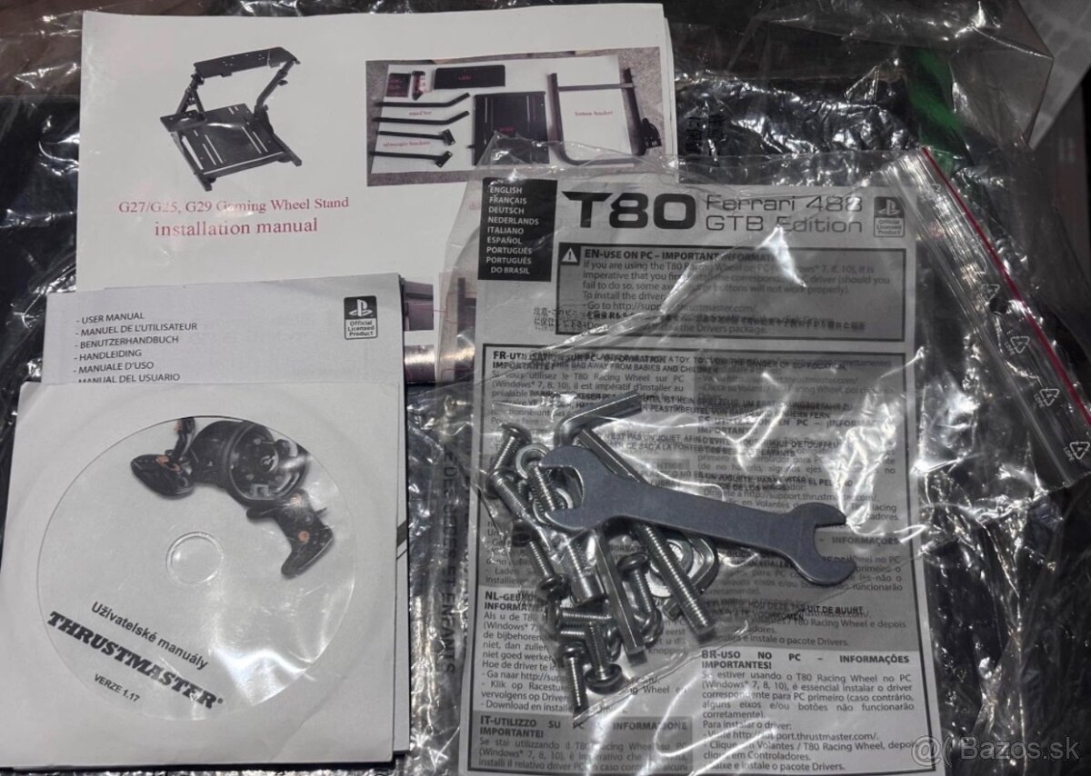 Thrustmaster volant T80 Ferrari 488 GTB Edition + pedále + s - 7