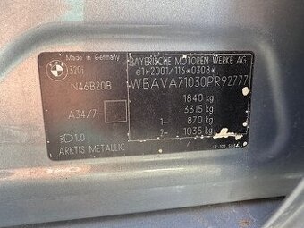 Náhradní díly e90 arktis silber metallic arktissilber a34/7 - 7