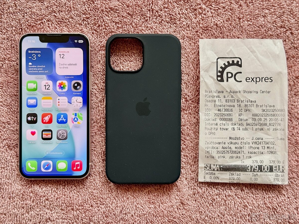 iPhone 13 Mini 128GB, NOVÁ BATERKA, V ZÁRUKE, TOP STAV - 7