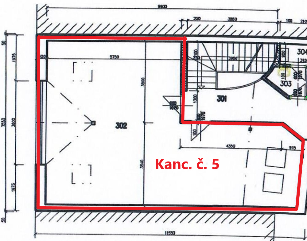 ✅ Kancelária 61 m² - Hradbová ul. 11 v centre Košíc ✅ - 7
