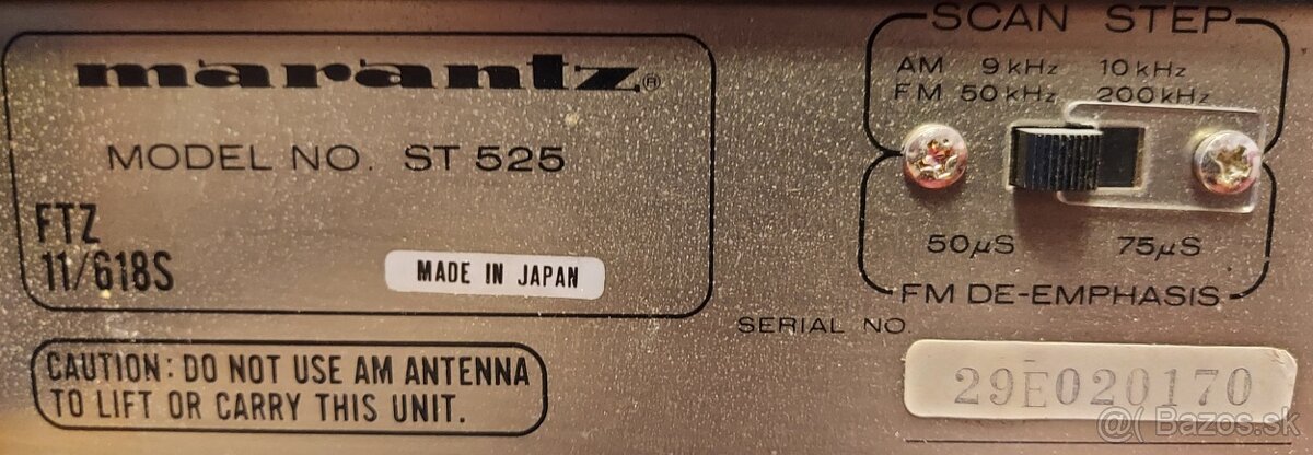 Predám vintage deck + tuner Marantz - 7