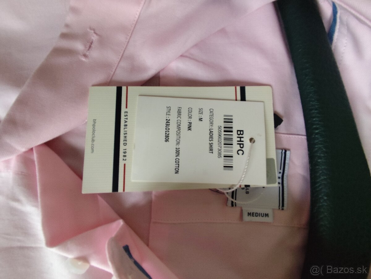 Úplne nová bledo ružová dámska košeľa Beverly Hills Polo clu - 7