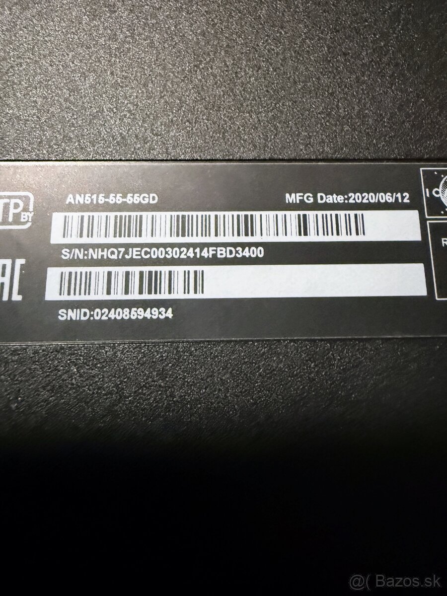 Predám herný Acer Nitro 5 15,7” - 7