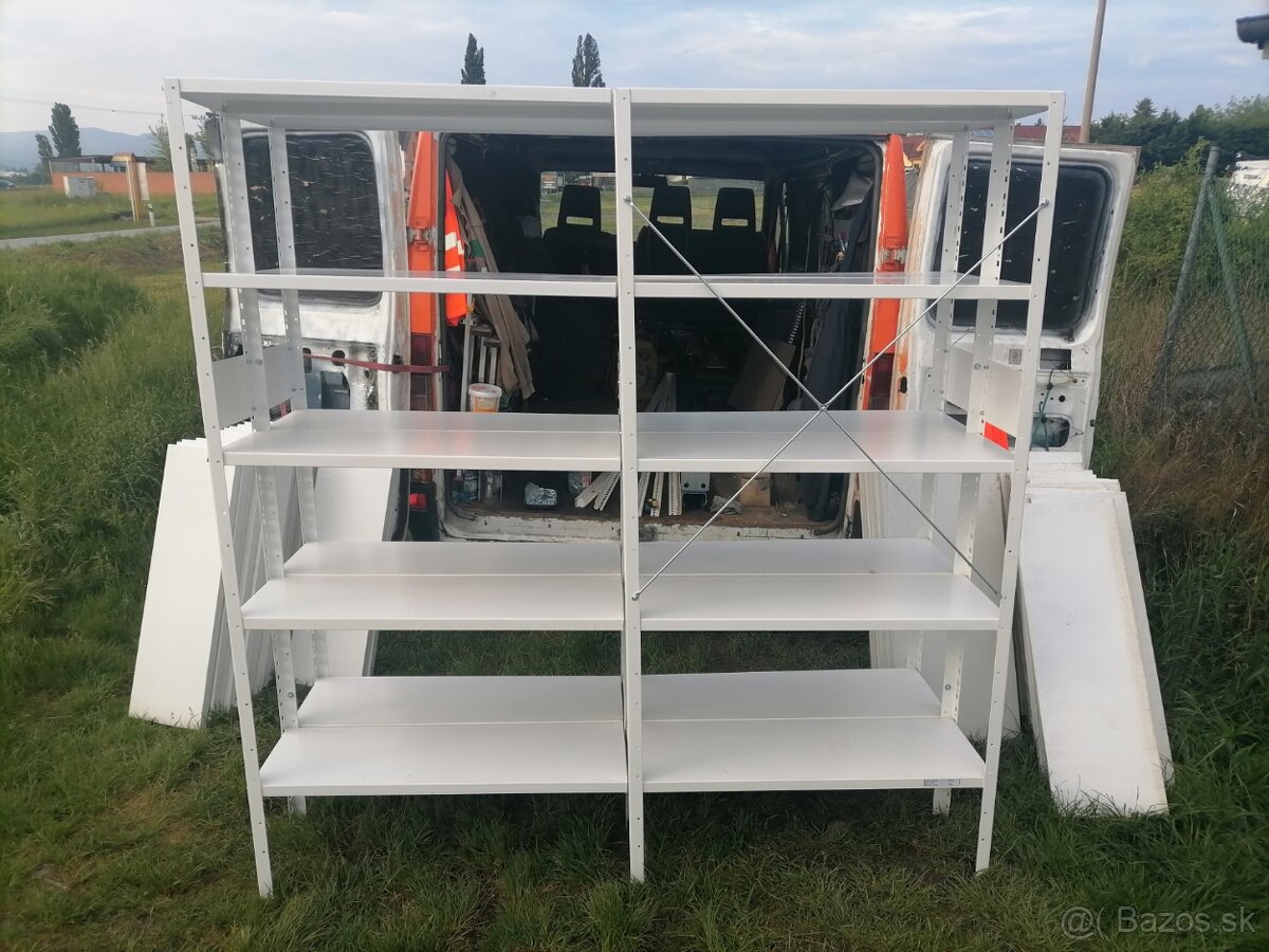 Predám zánovné plechové regále - 7