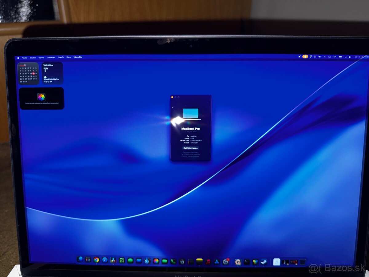MacBook Pro 13 M1 8/256 GB, 94% baterie, TOP STAV - 7