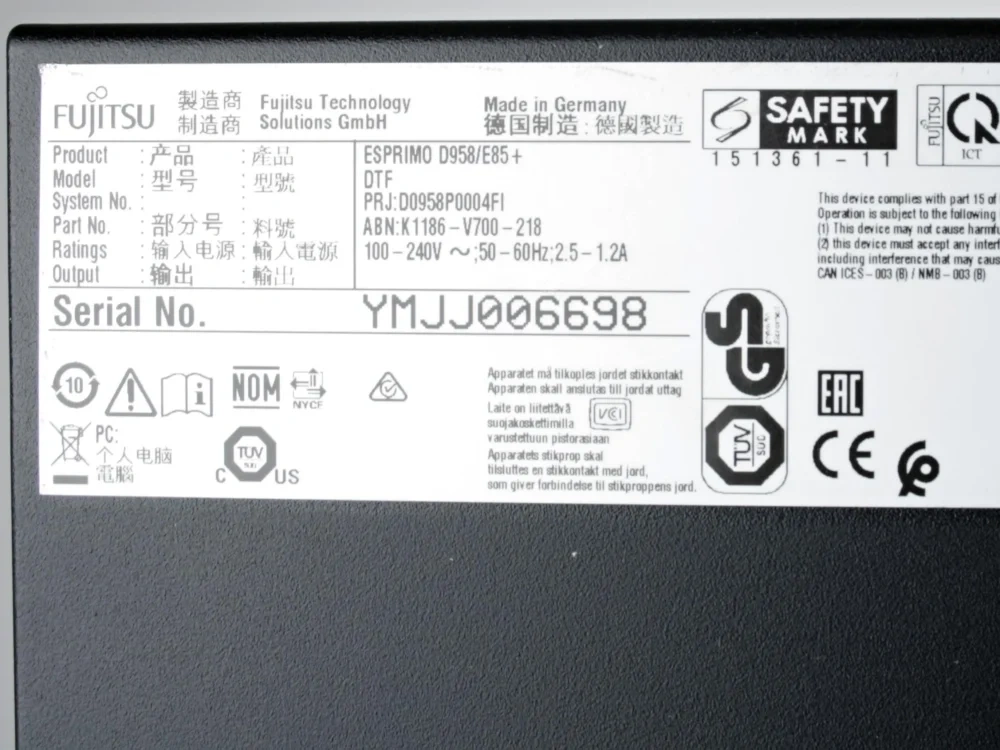 PC Fujitsu - i5 9400, 32GB RAM, 256GB NVMe SSD, OS, ZÁRUKA - 7