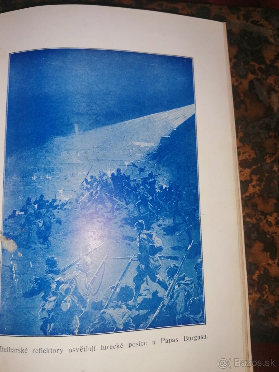 Stará kniha Valka na Balkáne Škatuľa Praha 1913 - 7