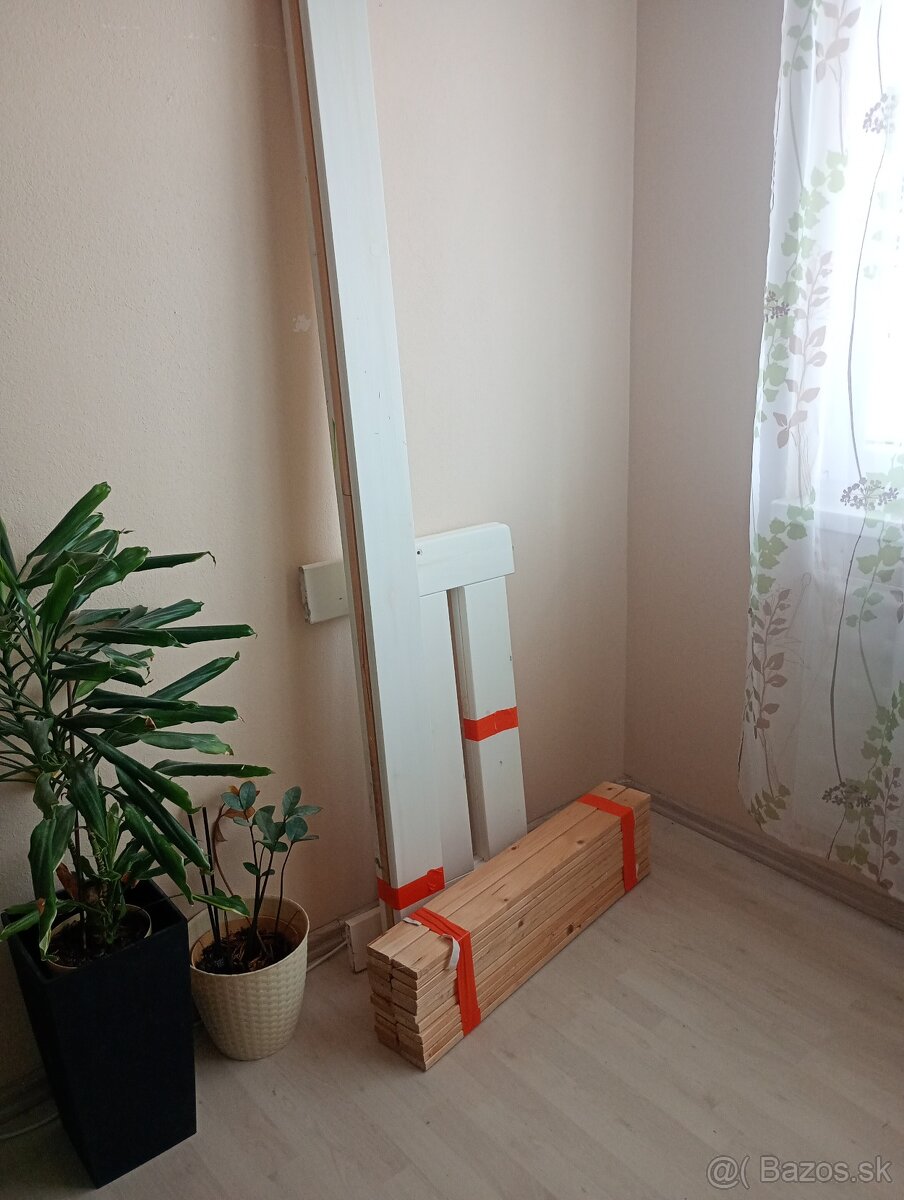 Posteľ drevená masív 2x postele s roštom - 7