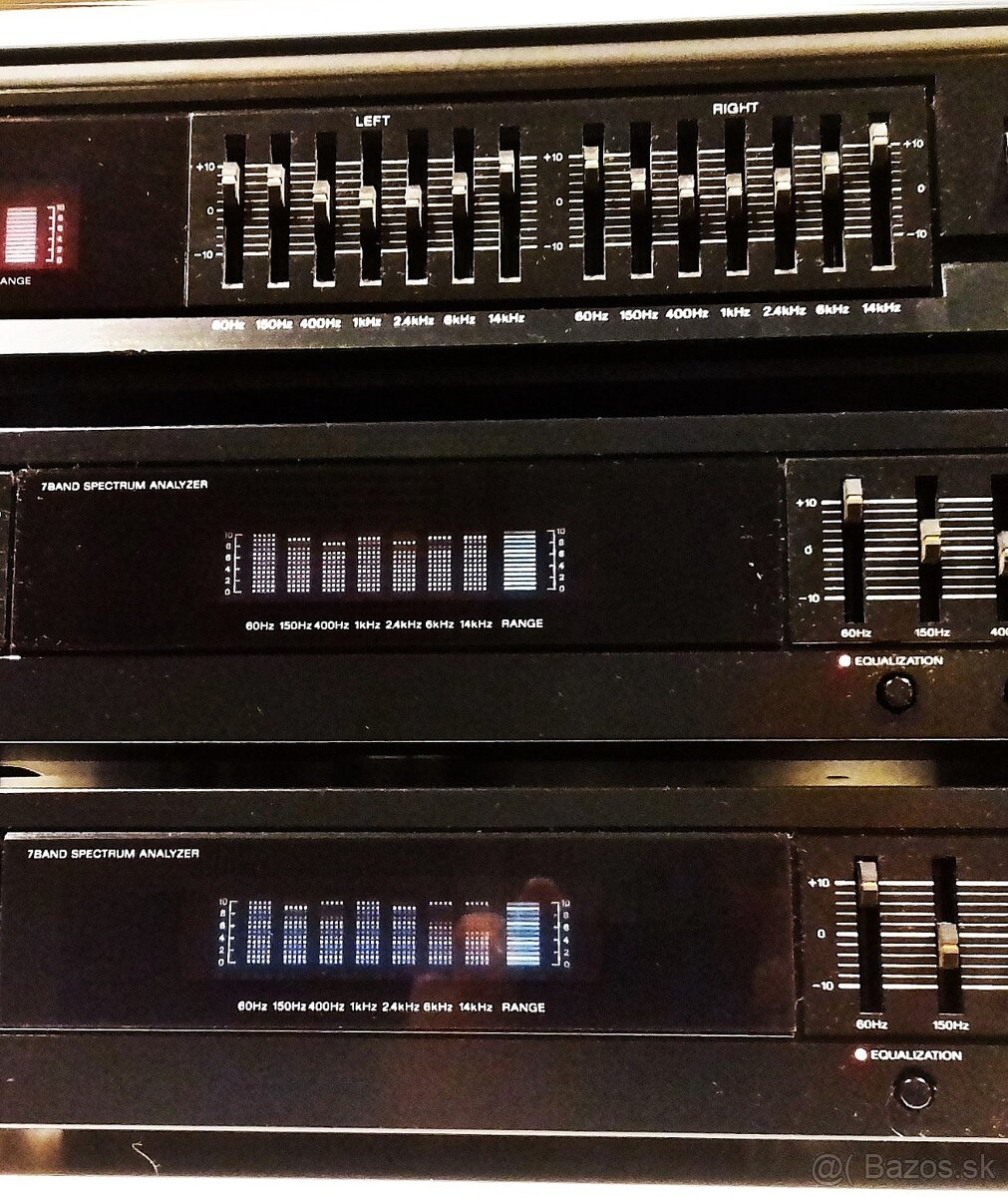 4x Equalizer SONY 2x9 pasmovy, 2x7 pasmovy, vyr. JAPAN = Eq3 - 7