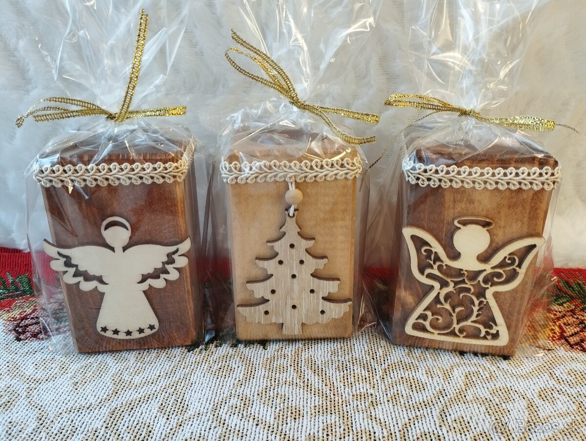 Drevený svietnik na čajovú sviečku - 7