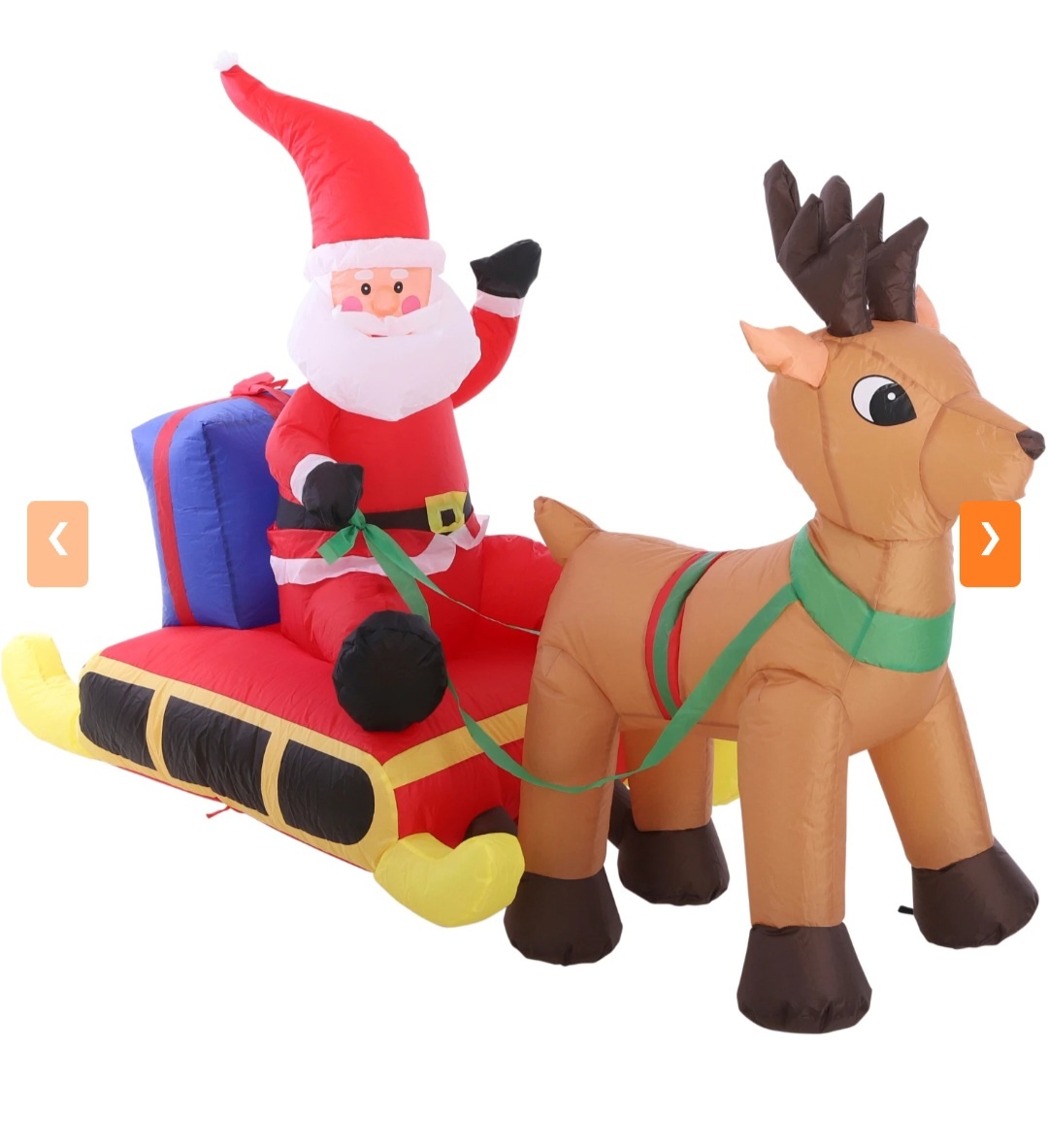 Nafukovacie Mikulašske sane s led osvetlenim - 7