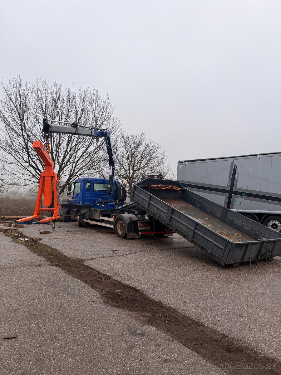MAN TGL 12.250 hákový nosič kontejnerů + Fassi F105XP - 7