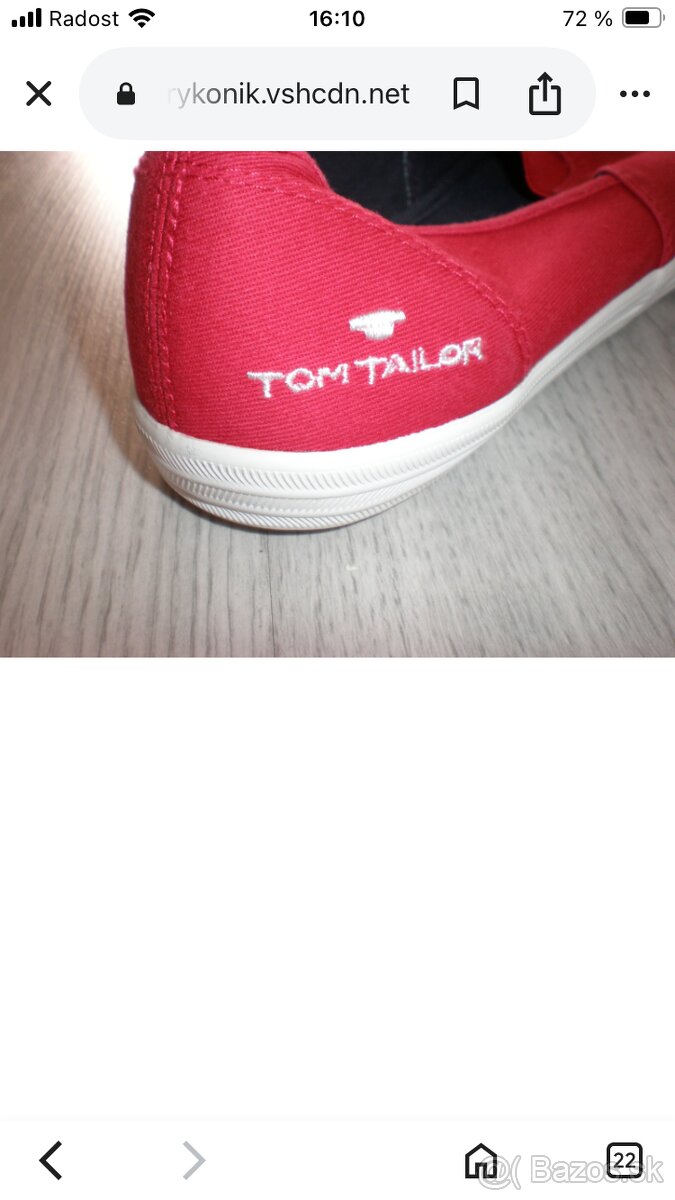 Slip-on tenisky Tom Tailor, veľ.37 - 7