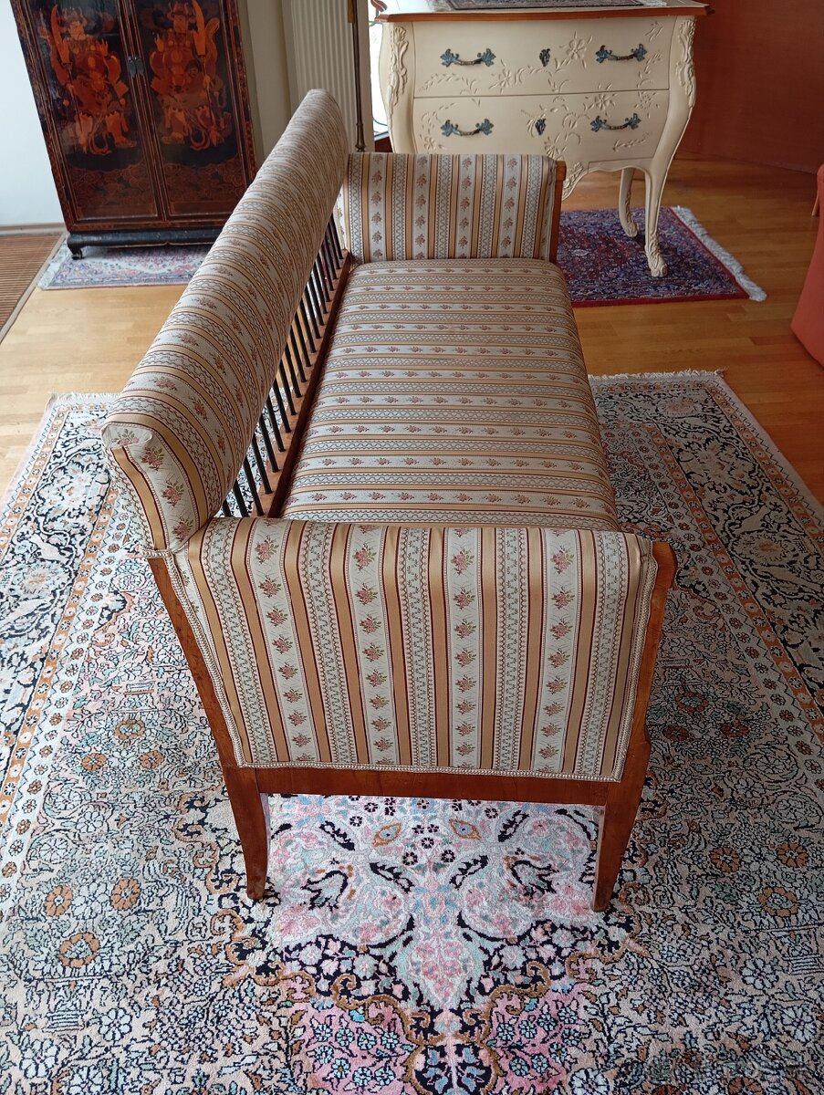AKCIA ✨Vzácna Biedermeier lavica z r. 1830✨ - 7