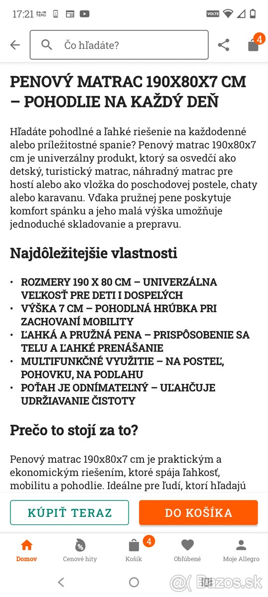 Detsky matrac penový - 7