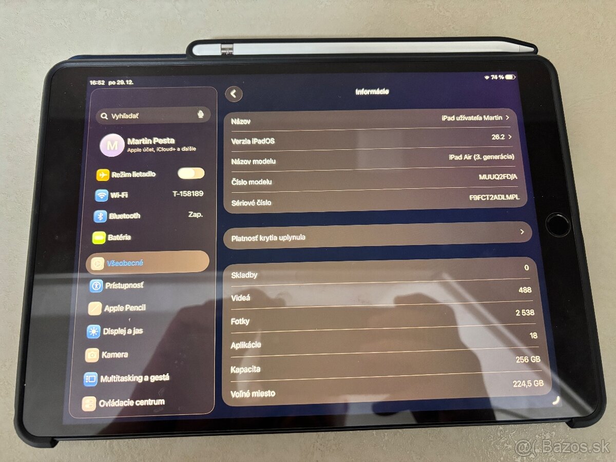 Predám iPad Air gen3 256GB - 7