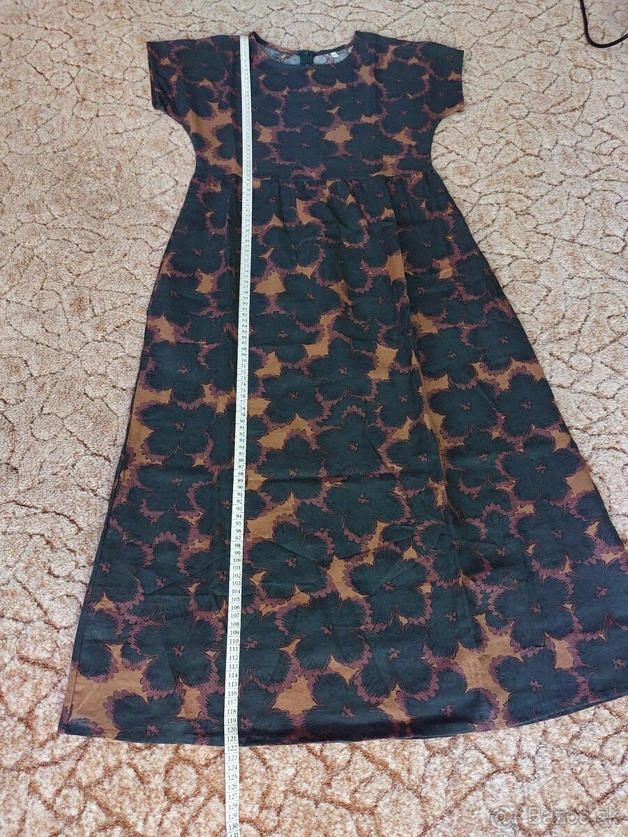 Zelené kvetované šaty-NOVÉ - 7