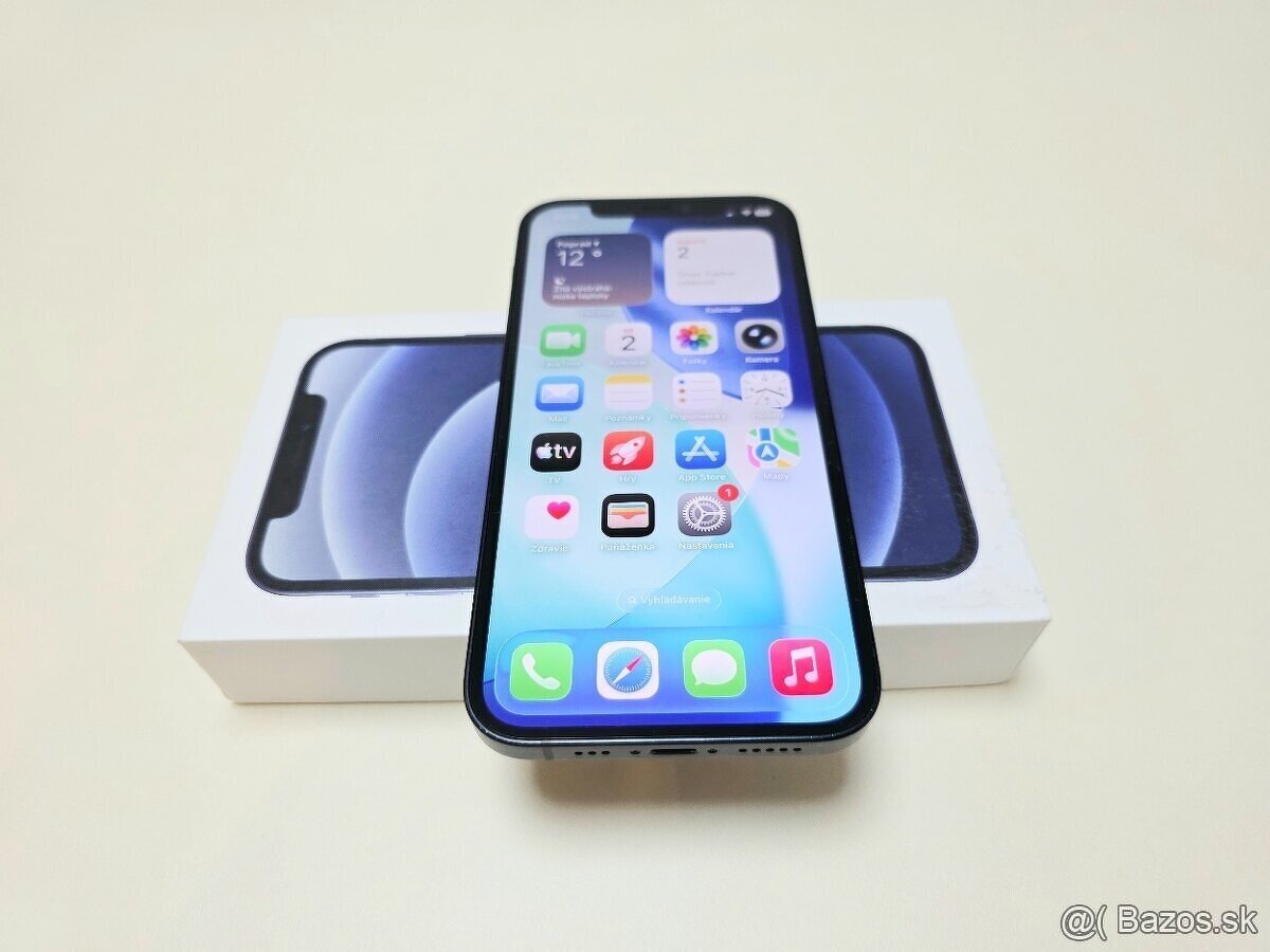 APPLE IPHONE 12 64GB BLACK,BATERKA 100% - 7