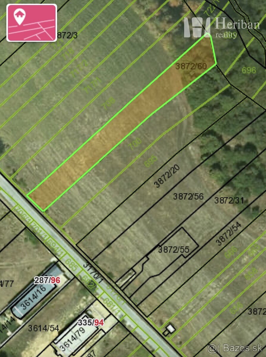 Pozemok na výstavbu RD, 14á, Nižný Klátov, Košice-okolie - 7