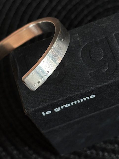 Strieborný náramok, Le gramme 31g, striebro 925, veľkosť M - 7