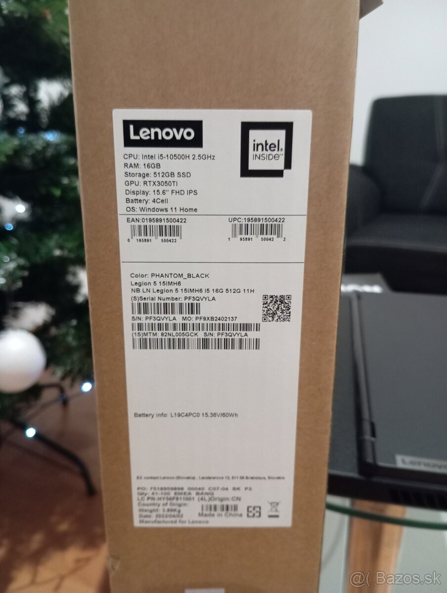 Predám Lenovo Legion 5 Herný notebook - 7