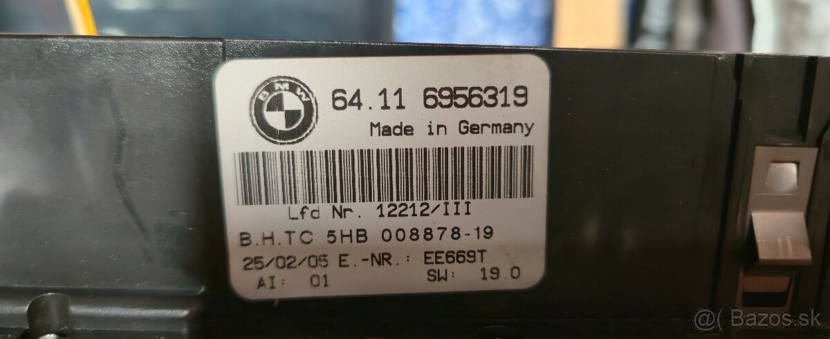 Panel automatickej klimatizácie BMW 3 E46-OEM 64116956319 - 7