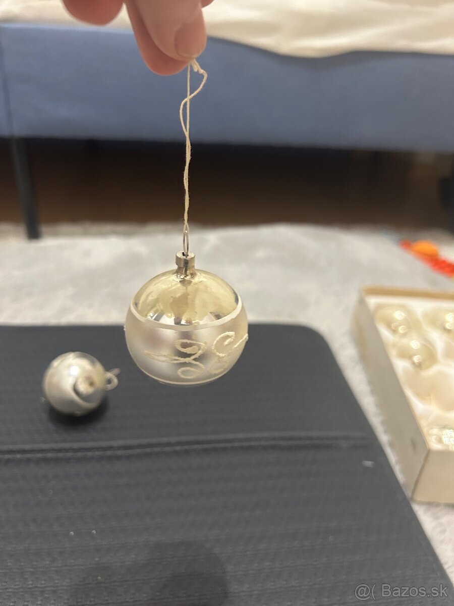 Gule retro sklenené fúkané - 7