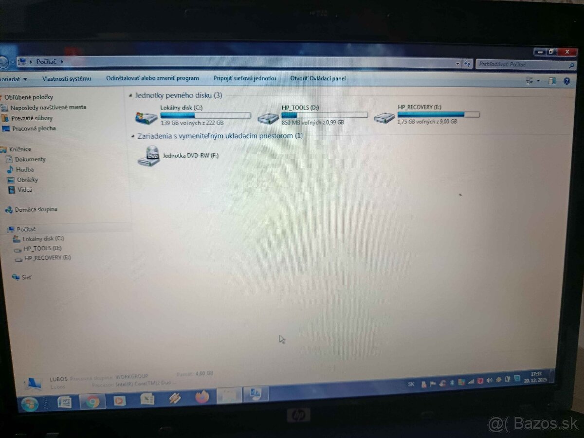 Notebook HP Compaq 6730S + pero s podložkou - 7