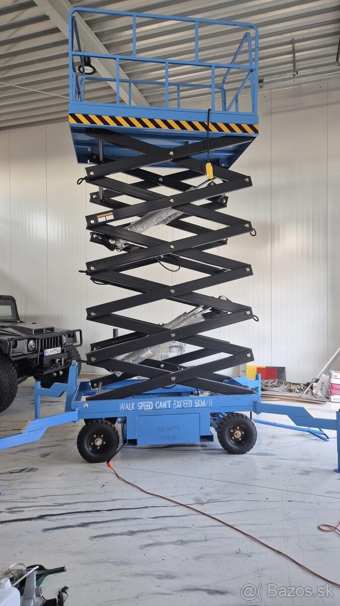 Nožnicová plošina s hydraulickým zdvihom - 7