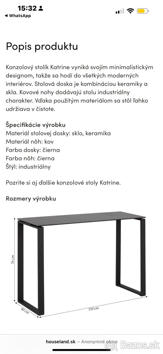 Konzolový stolík - 7