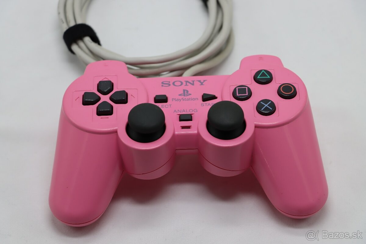 PS2 Slim Pink SCPH-77004 + originál ružový set - 7