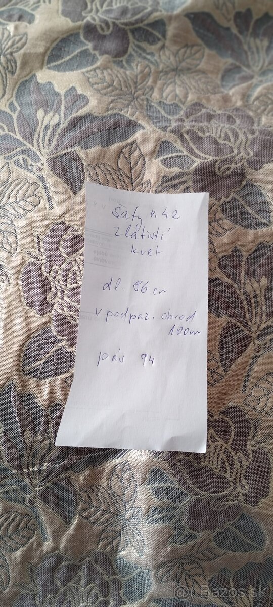 Predlžená spoločenská blúzka - šaty - 7