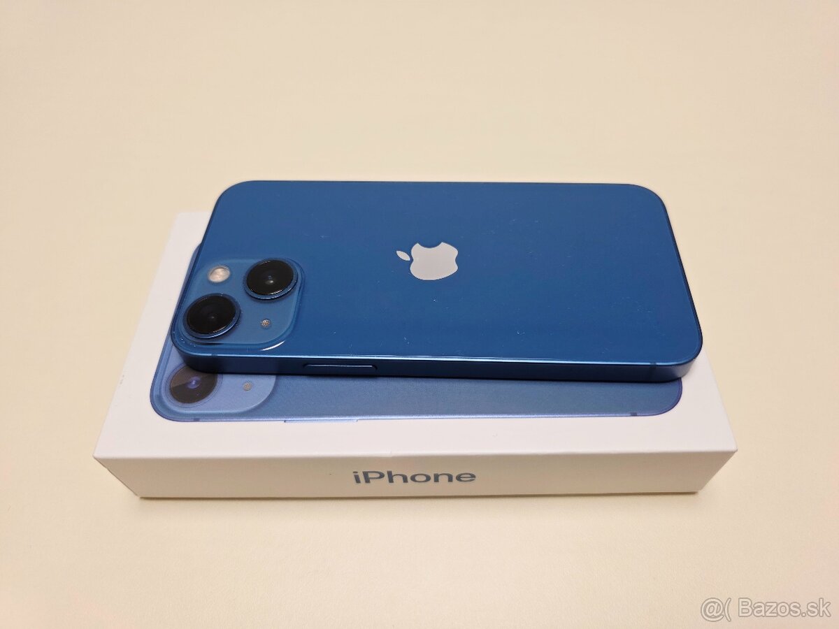 APPLE IPHONE 13 mini 128GB BLUE ,BATERKA 100% - 7
