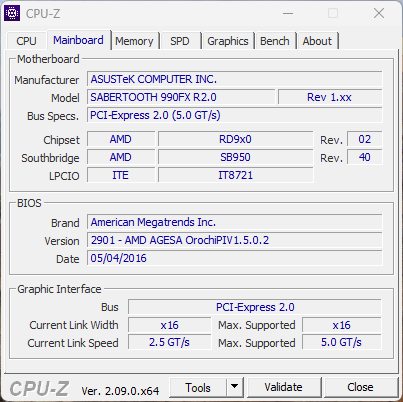 PC AMD FX8350, Asus Sabertooth 990X R2.0 - 7