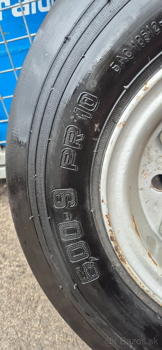 Predám 2ks. komplet kolesá 6,00-9 10PR. - 7
