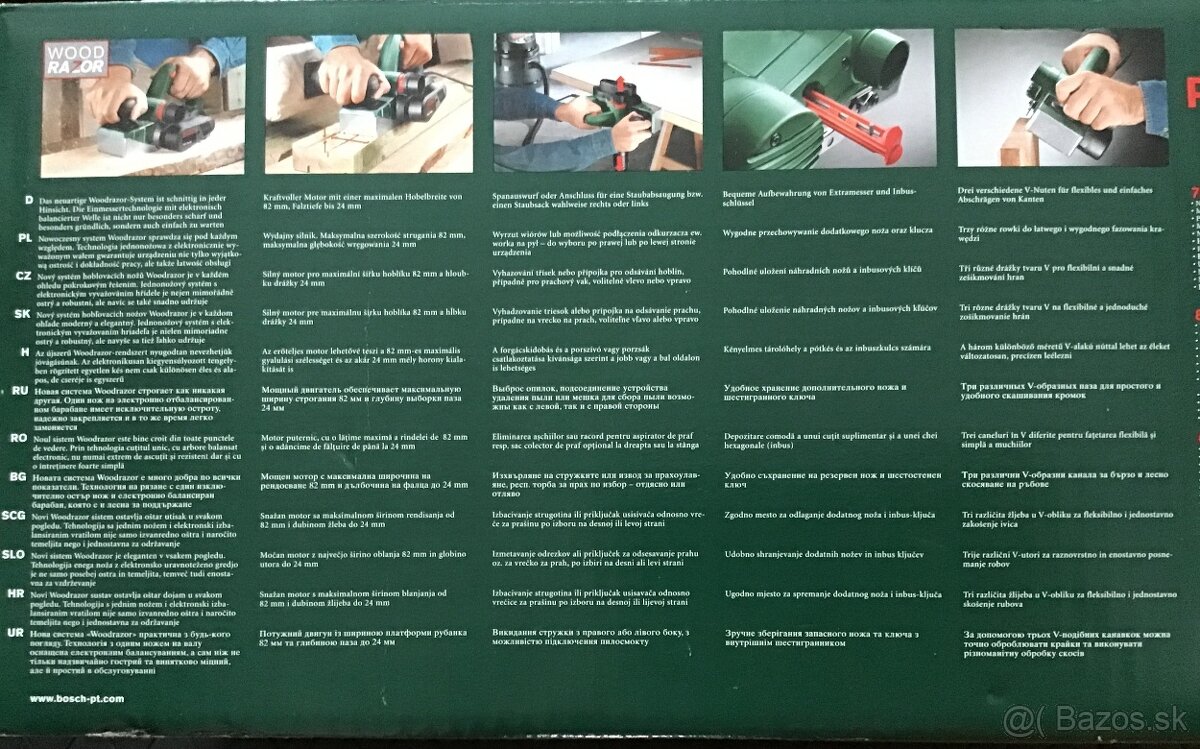 Ručný hoblík BOSCH PHO 30-82 - 7