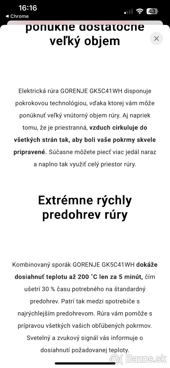 Kombinovaný sporák Gorenje - 7