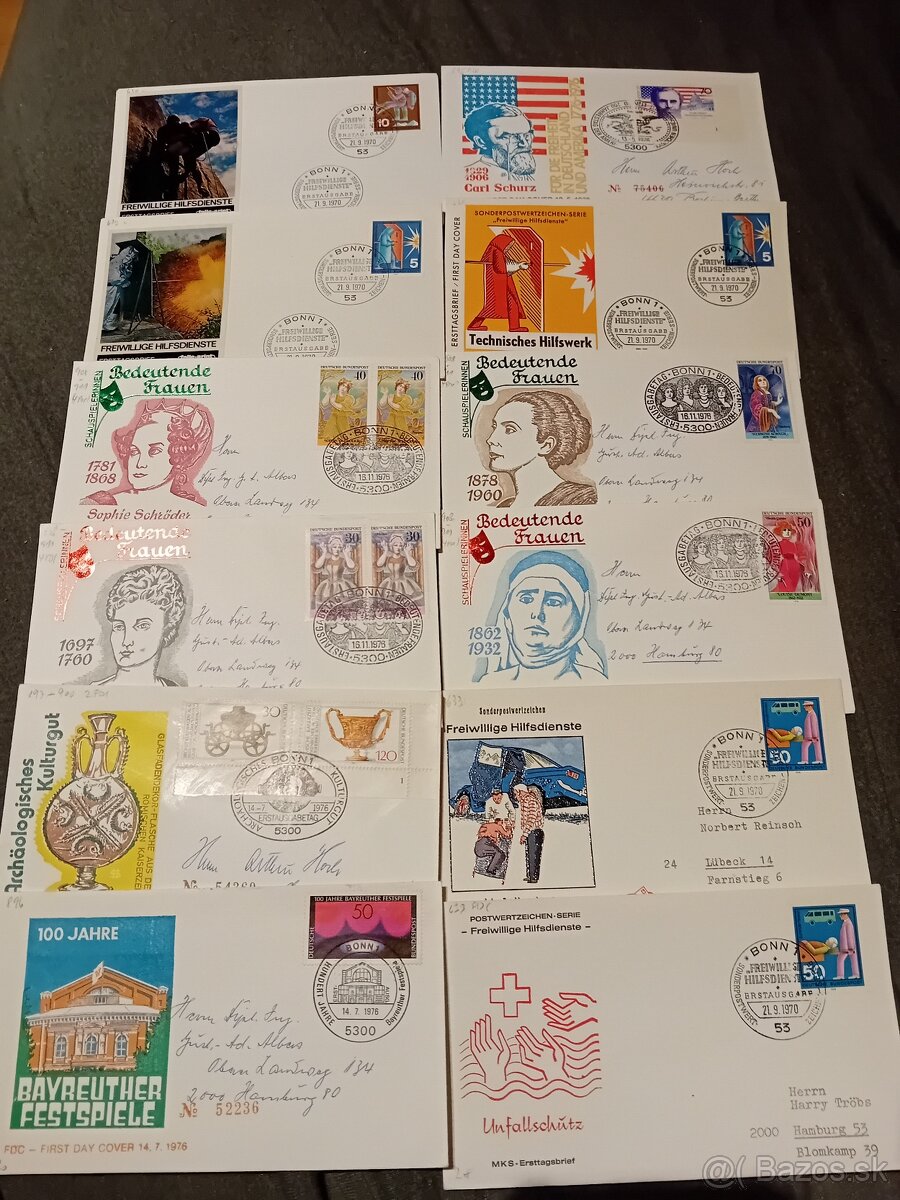 Známky, FDC 500 - 7