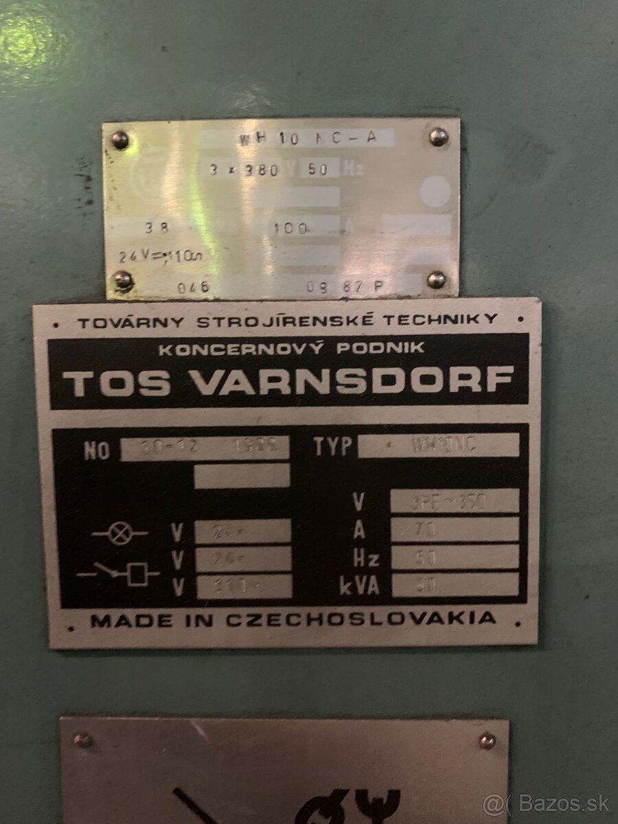 TOS VARNSDORF WH 10 NC - 7