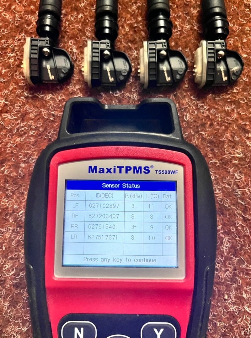 4x TPMS - Senzory - Volkswagen - 7