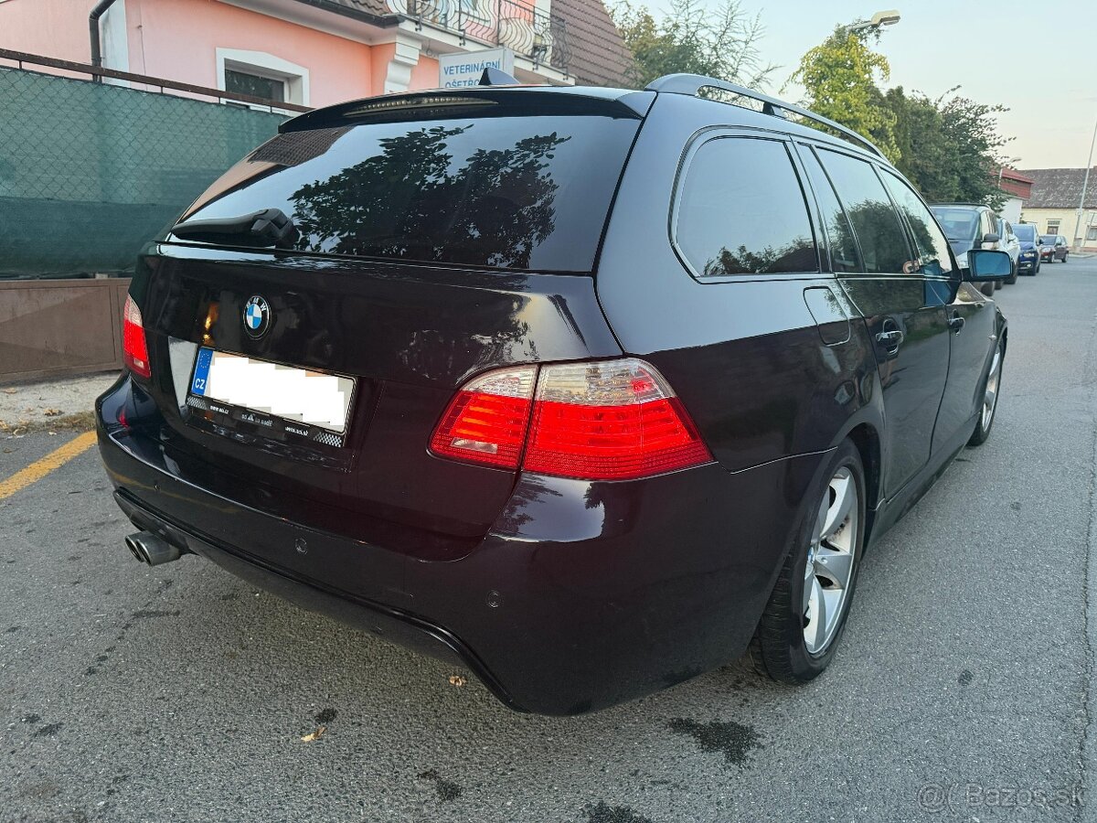BMW 535d e61, Čr, 2. majitel, kombi, panorama atd - 7