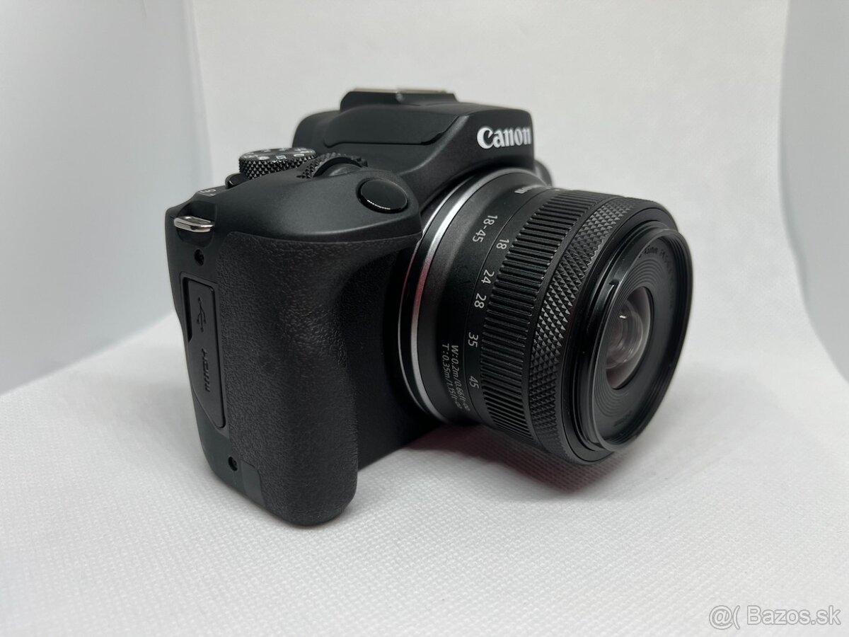 Canon R100 + Canon RF-S 18-45mm - shutter count 21XX - 7