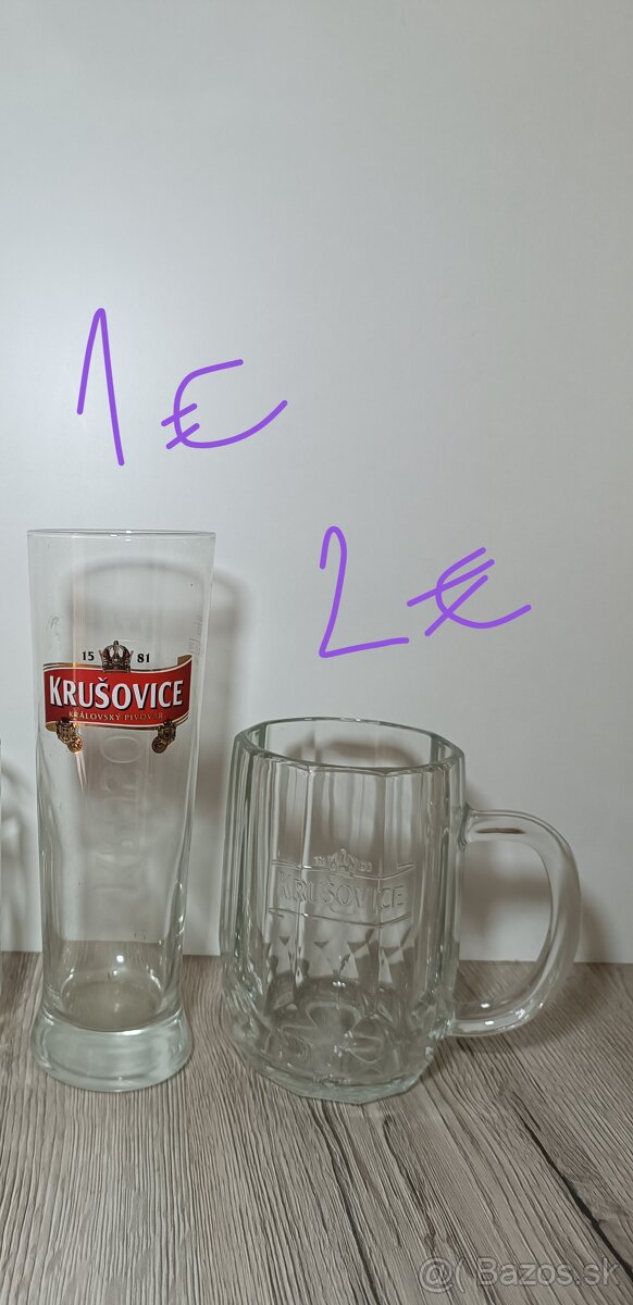 České pivové poháre 1 - 7