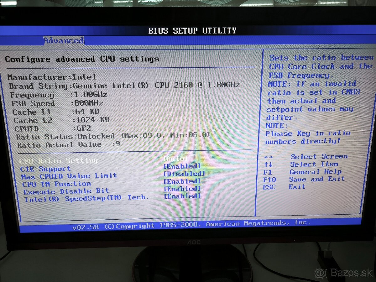 ASUS P5K Premium / Intel Pentium E2160 / 8GB DDR2 800Mhz - 7