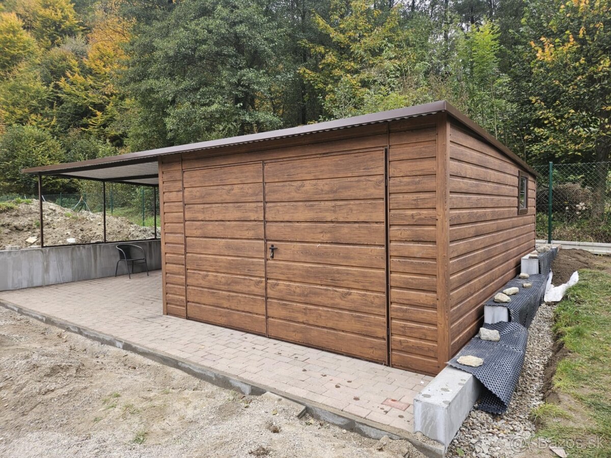 Plechové garáže od 3x5m - 7