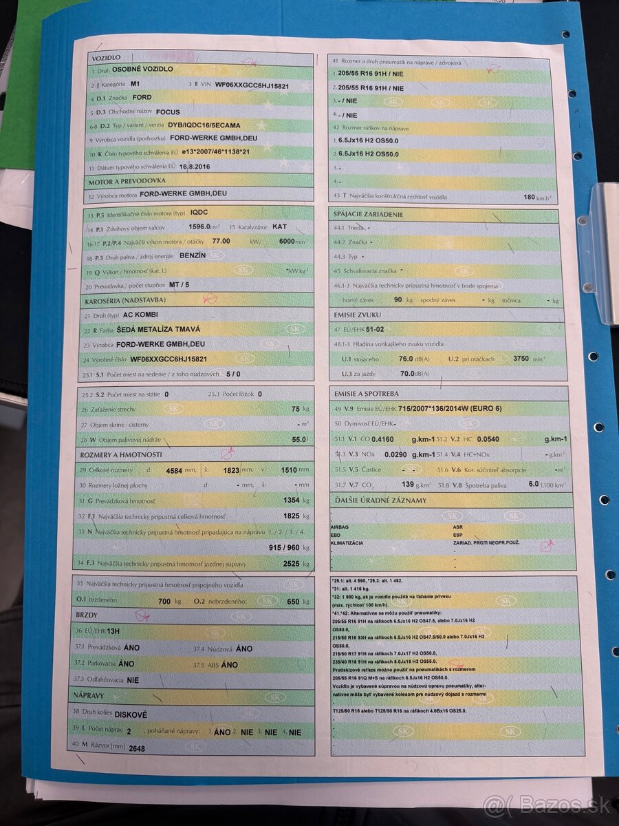 predám Ford Focus combi 1,6 benzin - 7