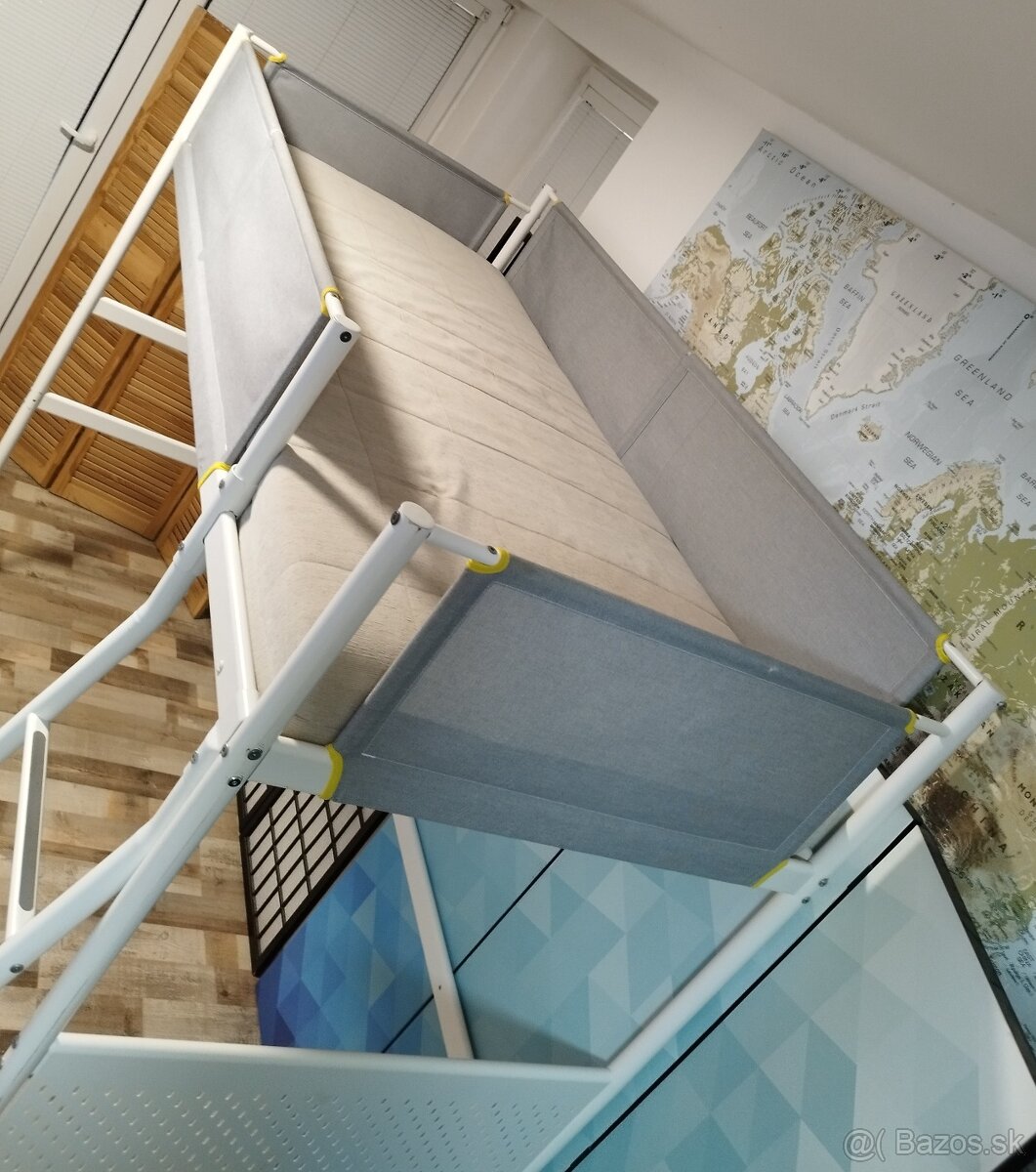 zvysena kovova postel Ikea Vitval, 90x200 cm - 7