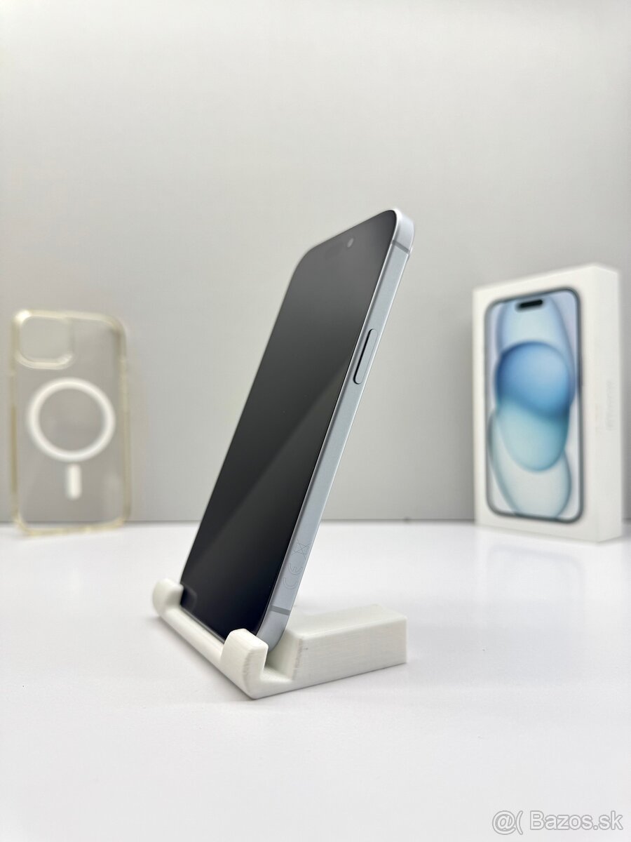 Apple iPhone 15 BLUE 128GB ORIGINÁL STAV+Príslušenstvo - 7