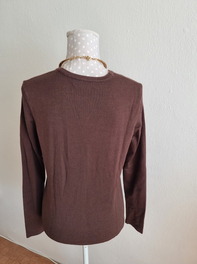 nový tmavohnedý svetrík Michael Kors veľ.v M - 7